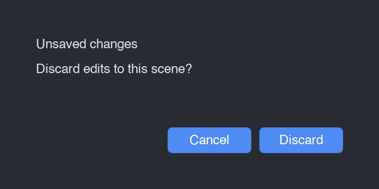 A modal dialog